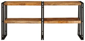 Konzolasztal 160x33x75 cm Tömör Durva Fa Mangó