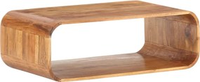 vidaXL tömör akácfa dohányzóasztal 90 x 50 x 30 cm