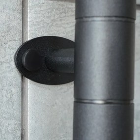 Elektromos forgatható törölközőszárító FOUETTE 128W/230V 64,6 cm IP44 fekete