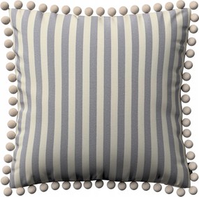 Dekoria párnahuzat Wera sötétkék-fehér csíkos