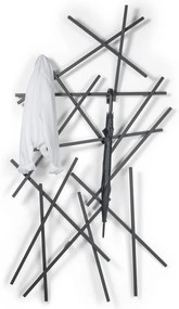 Fekete fém fali fogas 100 cm Matches – Spinder Design