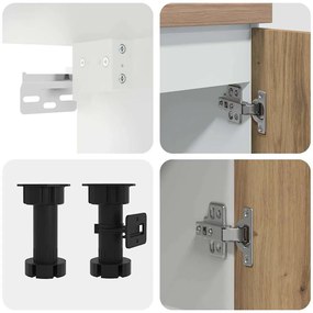 Lyon 11 darabos konyhaszekrény készlet Kézműves tölgy műszaki fa