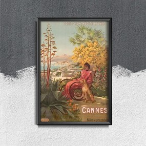 Retro plakát Retro plakát Cannes-poszter