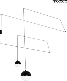 KING HOME MSE010100152 BOWL Modern Függesztett Lámpa Fekete E27 IP20