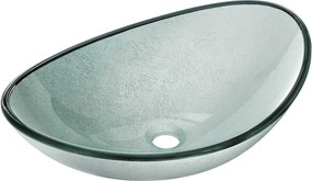 Mexen Sonia 54 x 37 cm-es, ezüst színű, üveg, pult feletti mosdókagyló - 24145411