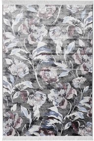 Rachel virágos modern szőnyeg 195 x 300 cm szürke