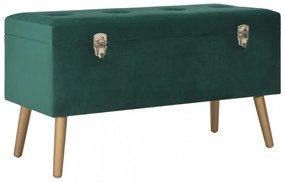 zöld bársonypad tárolórekesszel 80 cm