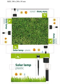 Happy Green Süllyeszthető LED lámpa ezüst, 31 cm