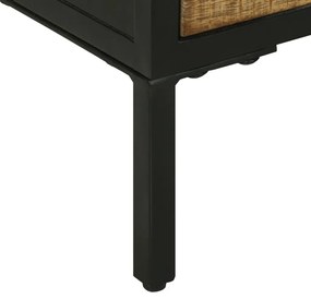 oldalszekrény 70x35x70 cm tömb durva fa mangó