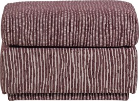 Borvörös kárpitozott lábtartó Lou – WOOOD