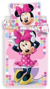 Minnie Mouse pink 2 részes Disney gyerek ágyneműhuzat jav-118