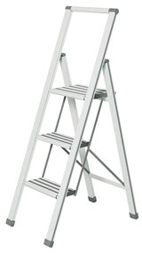 Ladder Alu fehér összecsukható fellépő, magasság 127 cm - Wenko