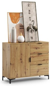 Mazzoni LANA K-100S komód Artisan Tölgy - FIÓKOS KOMÓD