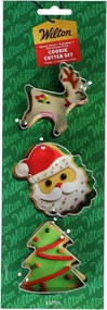 Süteményforma Wilton Karácsonyi 3 db Rénszarvas Mikulás Karácsonyfa