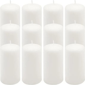 Gyertya készlet 11,5 cm Ø 6 cm 12 db fehér