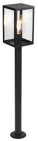 Modern kültéri lámpa fekete üveggel 100,5 cm - Rotterdam