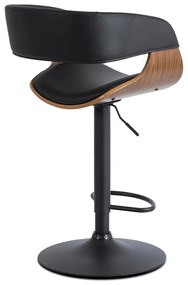 Elegáns Bárszék Fekete Eco-bőr Kárpittal. OREGON