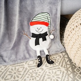 4Home Frosty Snowman karácsonyi takaró, 150 x 200 cm