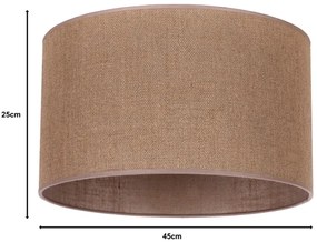 Duolla - Univerzális ROLLER E27 árnyékoló, 50 cm, barna