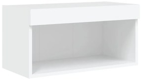 fehér TV-szekrény LED-világítással 60 x 30 x 30 cm