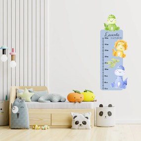 PIPPER. Textil falmatrica "Gyermek magasságmérő névvel  - Dinoszauruszok 2"