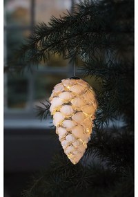 Fehér függő karácsonyi fénydekoráció ø 7 cm Celina – Sirius