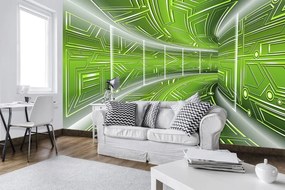 Fotótapéta - Zöld folyosó (152,5x104 cm)