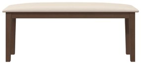 barna tömörfa gumiból pad 110 cm