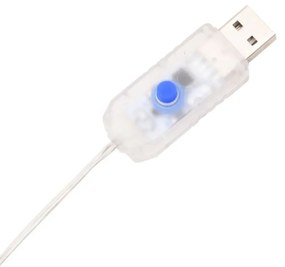hideg fehér akril PVC karácsonyi jégcsaplámpa 200 LED-del 20 m