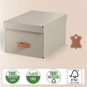 Tárolódoboz, M méret, LEITZ Puro, homokbézs (E61490012)