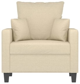 vidaXL krémszínű szövet kanapéfotel 60 cm