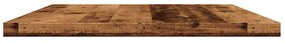 4 db antik fa színű szerelt fa könyvespolc 40 x 30 x 1,5 cm