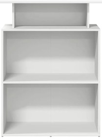 recepciós pult fehér 100x40x104 cm szerelt fa