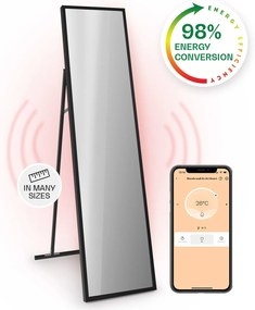 Klarstein La Palma 900 smart, infravörös hősugárzó, 40 x 160 cm, 900 W, tükörállvány