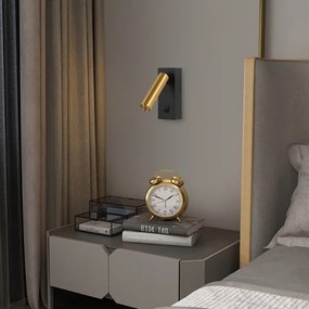 Brilagi - LED Fali spotlámpa MAYA LED/3W/230V 4000K fekete/arany