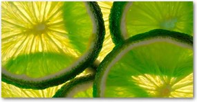 Fotótapéta falra edzett üveg lime 140x70