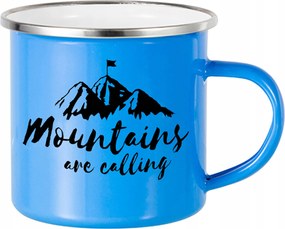 Zománcozott Acél Bögre Kék Hegyek Hívnak Mountains Mix Minták