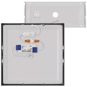 LED Mennyezeti lámpa LED/28,5W/230V 3000/3500/4000K 30x30 cm fekete