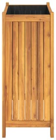 tömör akácfa kerti virágtartó béléssel 54 x 31 x 75 cm