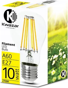 Led izzó E27 Filament 10W 1200lm Retro Edison Dekoratív Meleg Loft Meleg