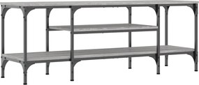vidaXL szürke sonoma színű szerelt fa és vas TV-szekrény 121x35x45 cm