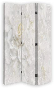 Gario Paraván Fehér virágok Méret: 110 x 170 cm, Kivitelezés: Klasszikus paraván
