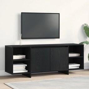 TV állvány - Fekete tölgy - 120x30x40.5 cm - Műmárványból készült