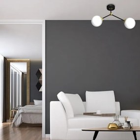 Csillár JOY 2xE14/40W/230V fekete/arany