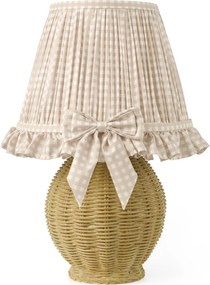 Dar Lighting boho asztali lámpa omer antik sárgaréz taupe darome4129