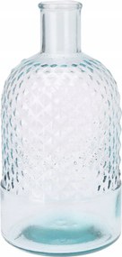 Üveg váza, újrahasznosított, 23 cm