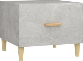 vidaXL betonszürke szerelt fa dohányzóasztal 50 x 55 x 40 cm