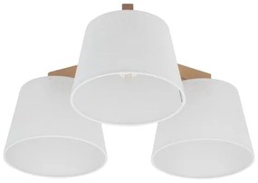 Brilagi - Felületre szerelhető csillár LATTE SABIA 3xE27/15W/230V fenyő/fehér