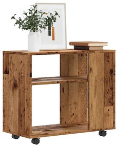 Oldalasztal Régi fa 70x35x55 cm műszaki fa