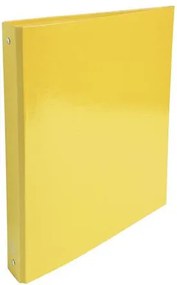 Gyűrűs könyv, 4 gyűrű, 40 mm, A4, karton, EXACOMPTA Iderama, sárga (EX519299E)
